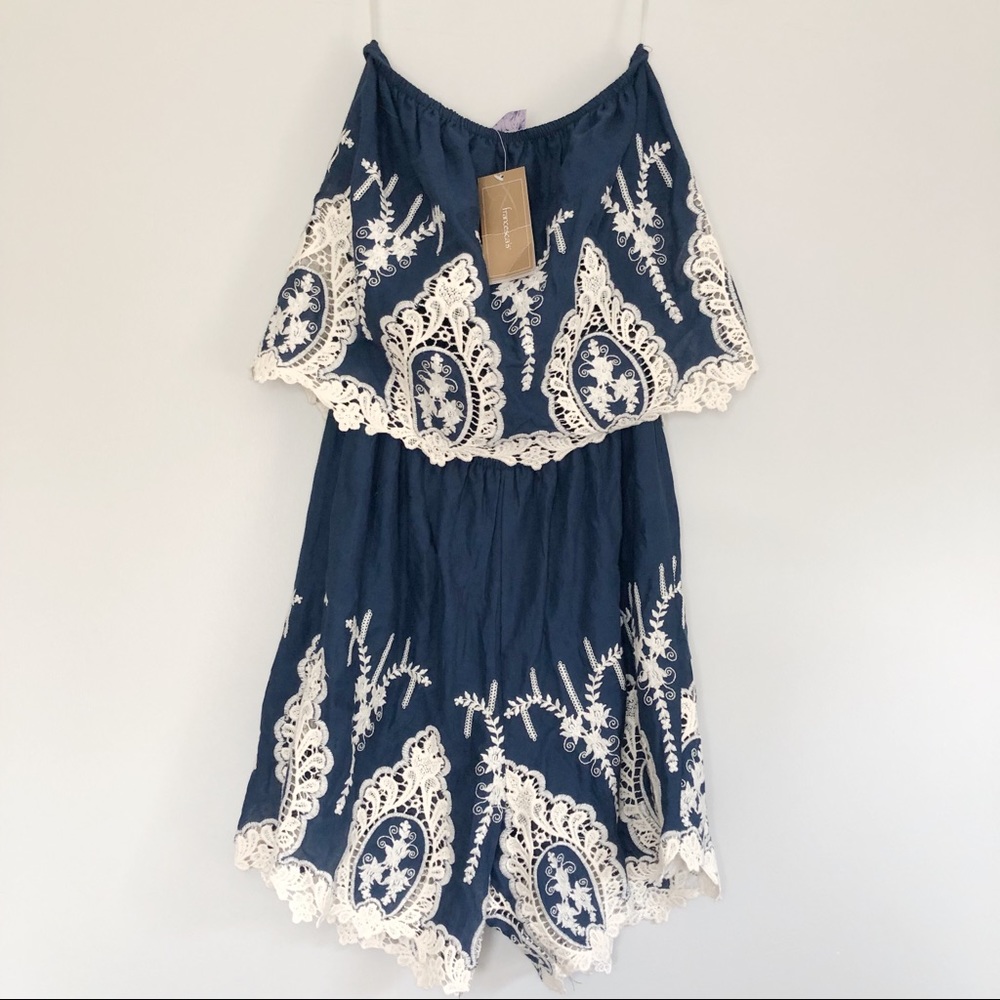 New with Tags Francesca’s Romper